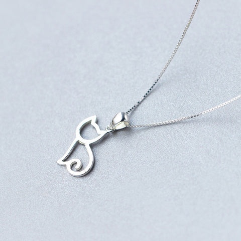 sweet cat necklace simple necklace